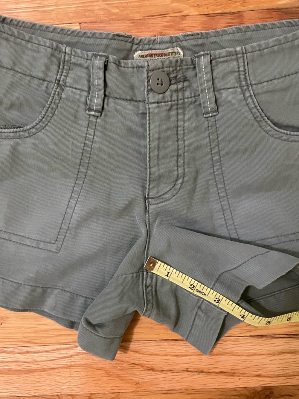 American Eagle Olive Green Utility Shorts - Picture 7 of 7